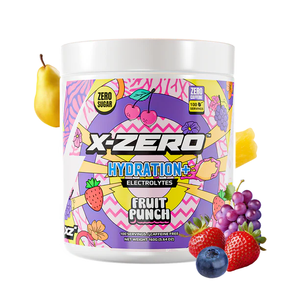 X-Zero - Hydration Fruit Punch (160g / 100 Servings) - Merchandise by X-Zero The Chelsea Gamer