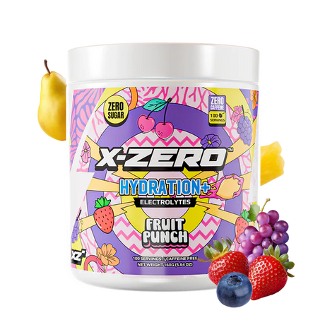 X-Zero - Hydration Fruit Punch (160g / 100 Servings) - Merchandise by X-Zero The Chelsea Gamer