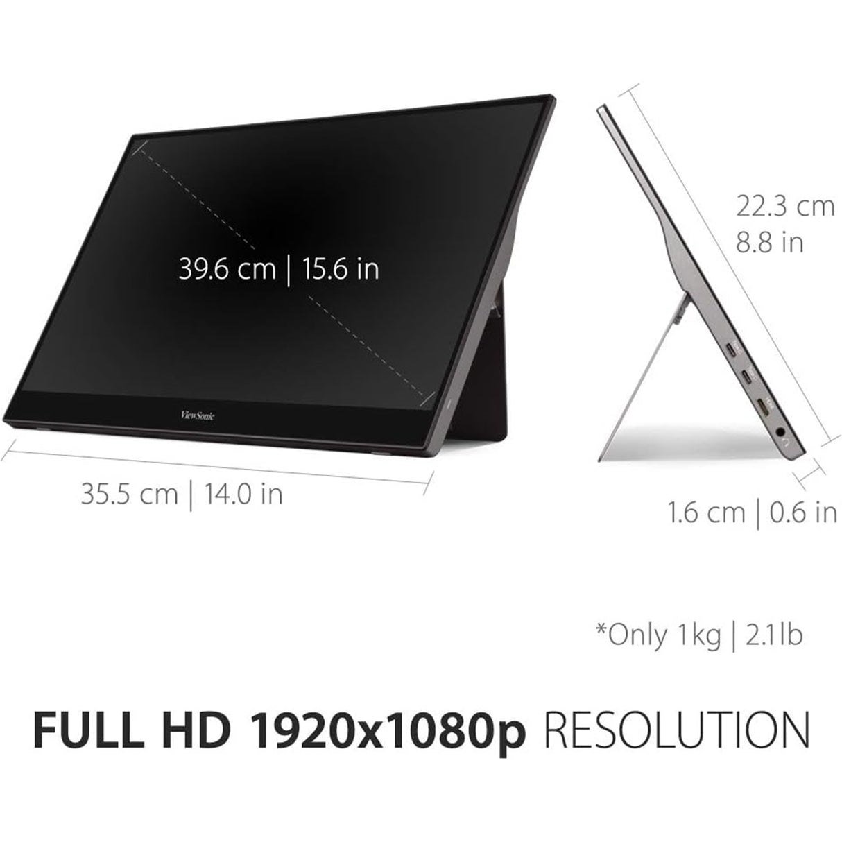 ViewSonic - 16Inch Multi-Touch IPS potable Monitor - Monitor by Viewsonic The Chelsea Gamer