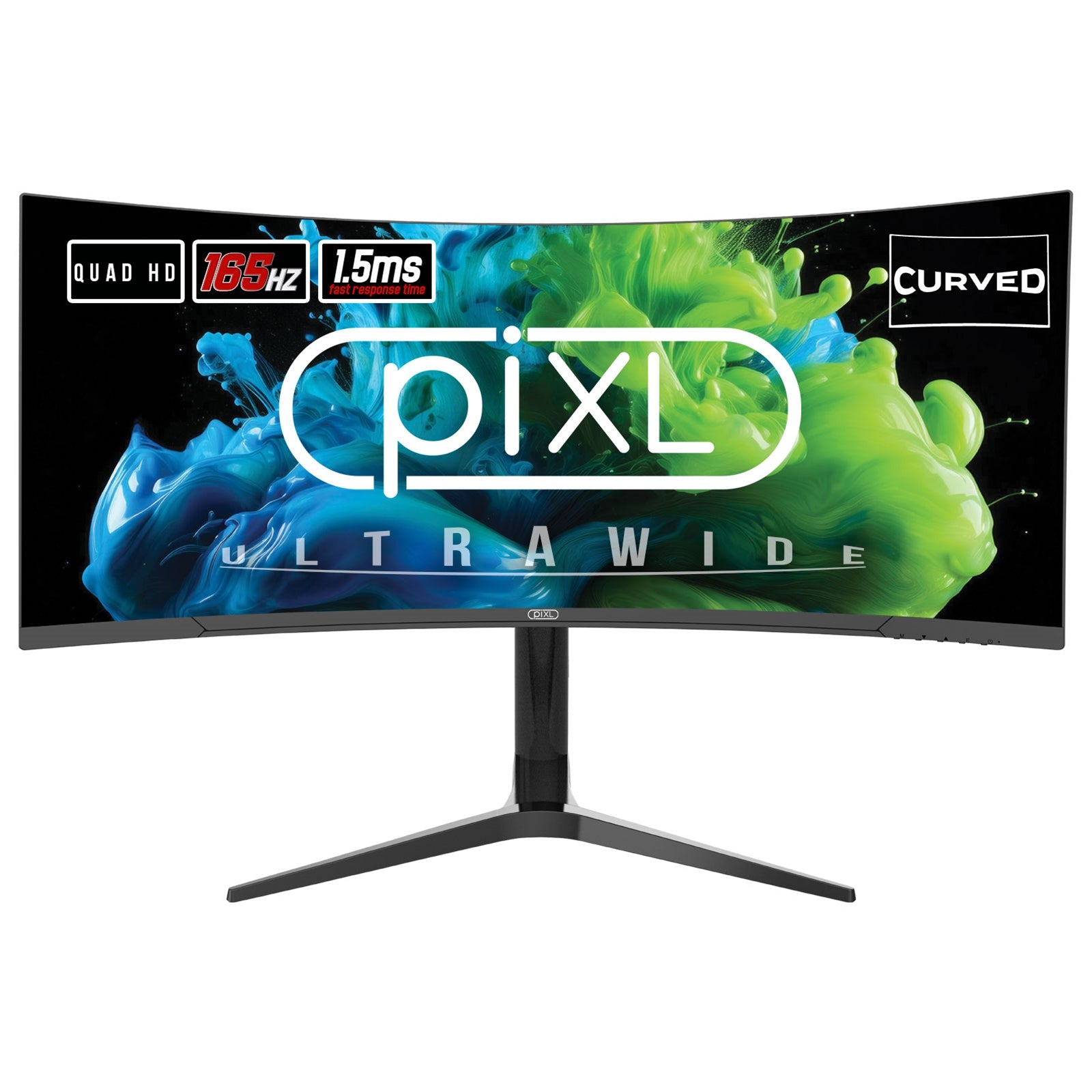 piXL CM34C7 34 Inch Ultrawide Curved Gaming Monitor - Monitor by piXL The Chelsea Gamer