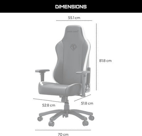 Anda Seat Luna RGB Gaming Chair - Large - Furniture by Anda Seat The Chelsea Gamer
