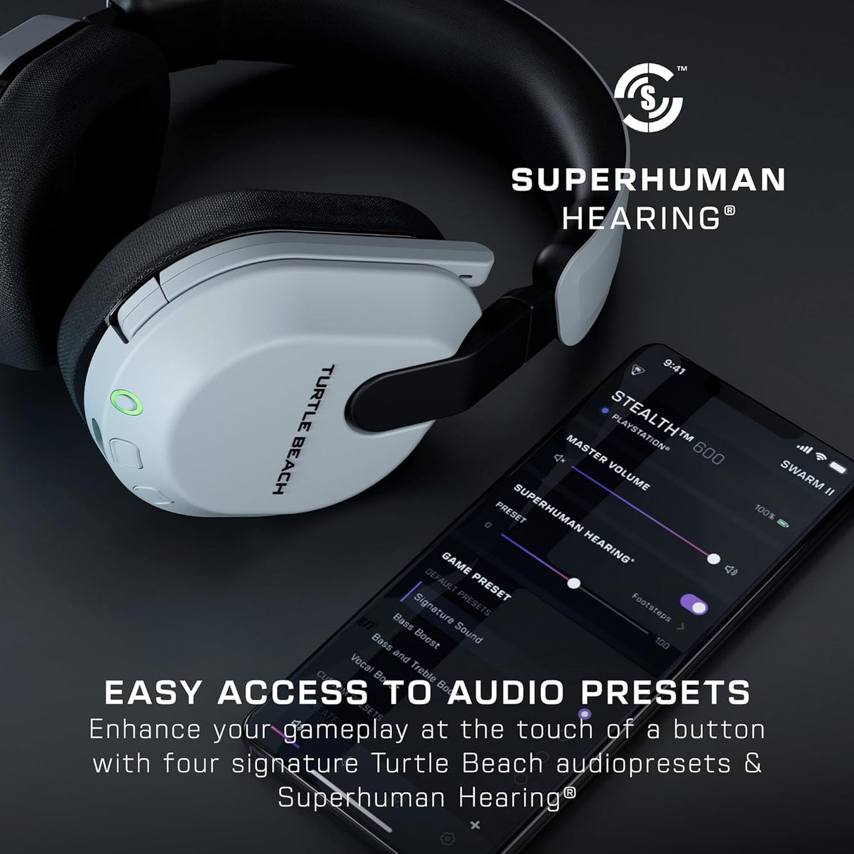 Turtle Beach - Stealth 600 Headset (Gen 3) - PlayStation - White - Console Accessories by Turtle Beach The Chelsea Gamer