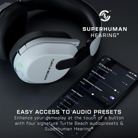 Turtle Beach - Stealth 600 Headset (Gen 3) - PlayStation - White - Console Accessories by Turtle Beach The Chelsea Gamer