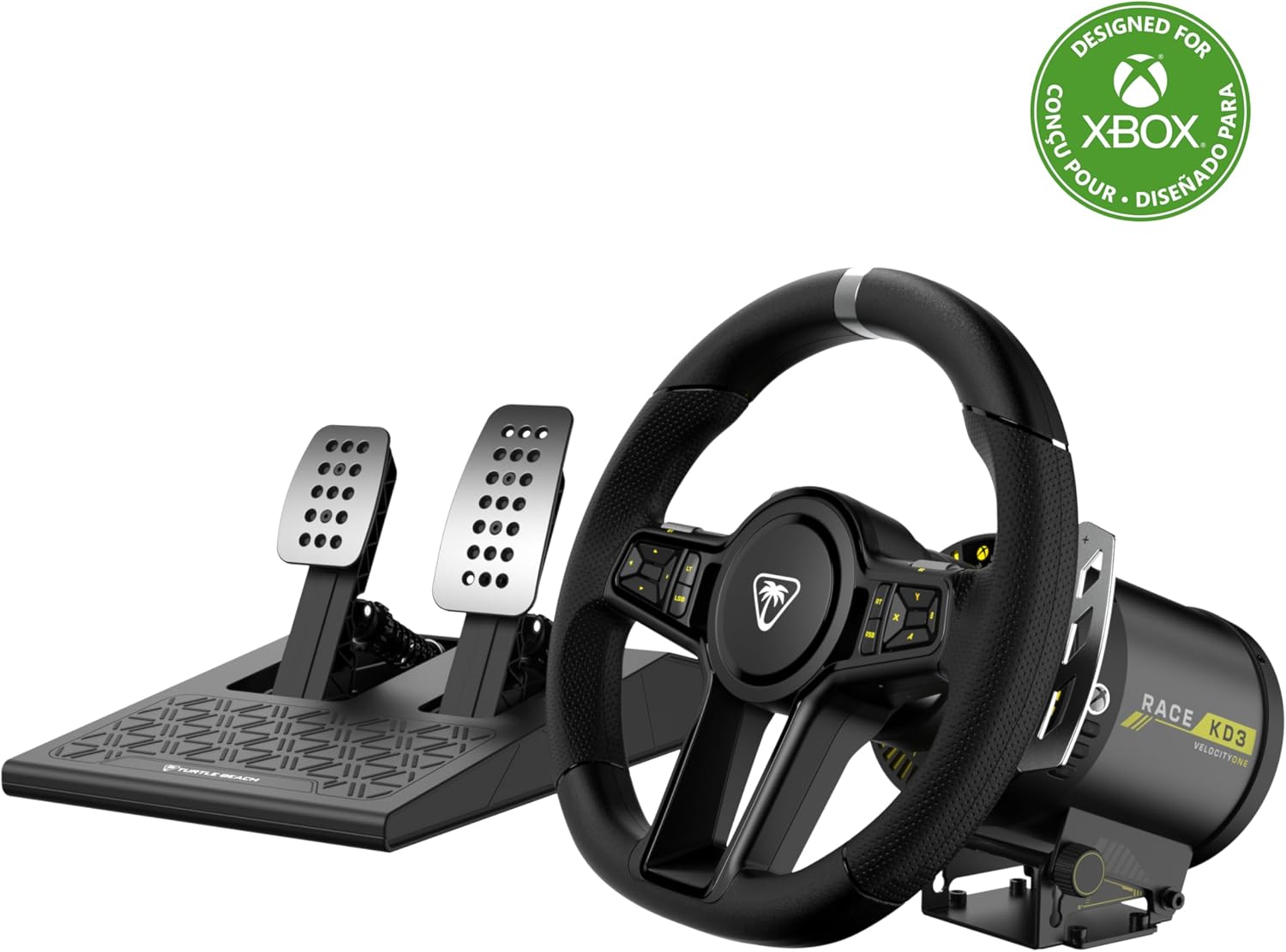Turtle Beach -  VelocityOne™ Race KD3 Racing Wheel & Pedals for Xbox & PC - Console Accessories by Turtle Beach The Chelsea Gamer