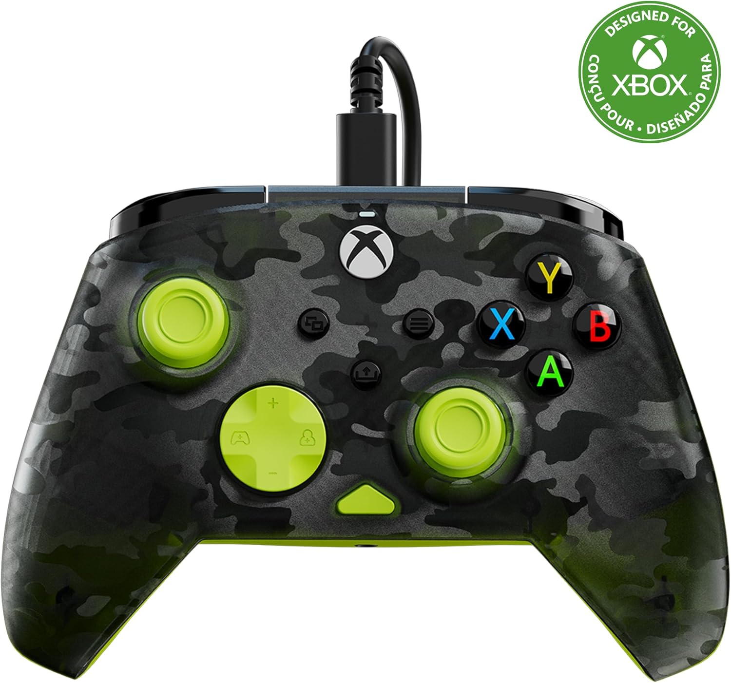 Turtle Beach - Rematch™ Core Wired Controller for Xbox & PC -  Ghost Camo Black / Yellow - Console Accessories by Turtle Beach The Chelsea Gamer