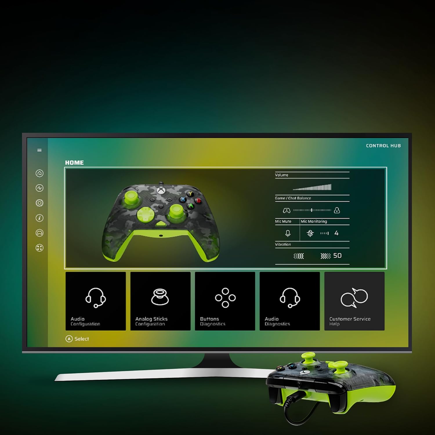 Turtle Beach - Rematch™ Core Wired Controller for Xbox & PC -  Ghost Camo Black / Yellow - Console Accessories by Turtle Beach The Chelsea Gamer