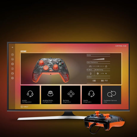 Turtle Beach - Rematch™ Core Wired Controller for Xbox & PC -  Ghost Camo Black / Orange - Console Accessories by Turtle Beach The Chelsea Gamer