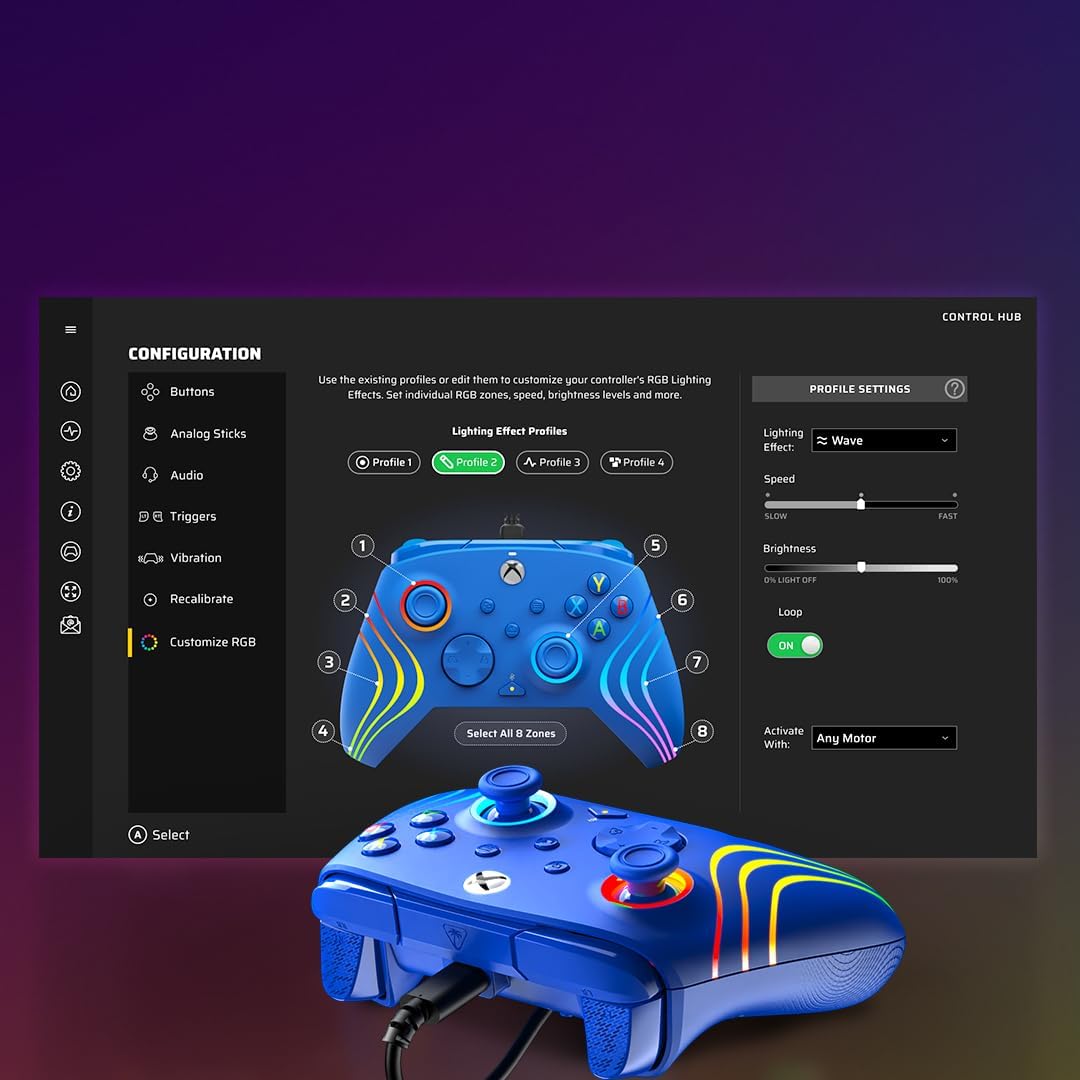 Turtle Beach - Afterglow Wave Wired Controller - Blue - Console Accessories by Turtle Beach The Chelsea Gamer