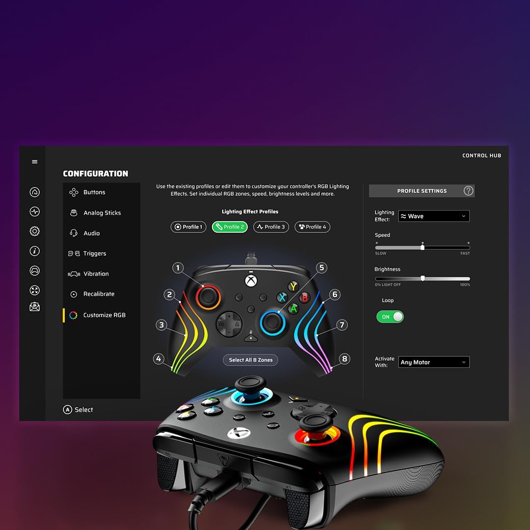 Turtle Beach - Afterglow Wave Wired Controller - Black - Console Accessories by Turtle Beach The Chelsea Gamer