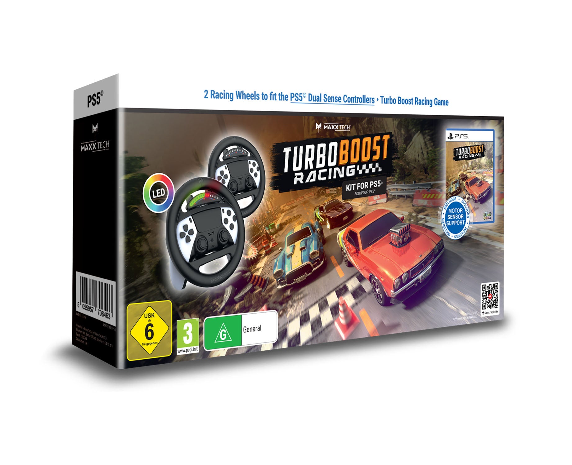 Maxx Tech Turbo Boost Racing Kit for PlayStation 5 - Video Games by Contact Sales The Chelsea Gamer
