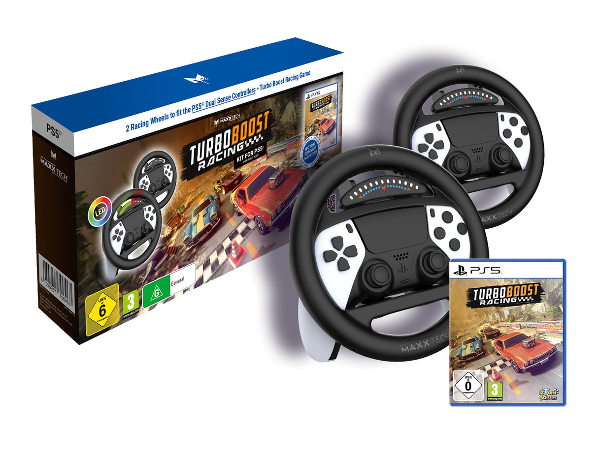 Maxx Tech Turbo Boost Racing Kit for PlayStation 5 - Video Games by Contact Sales The Chelsea Gamer