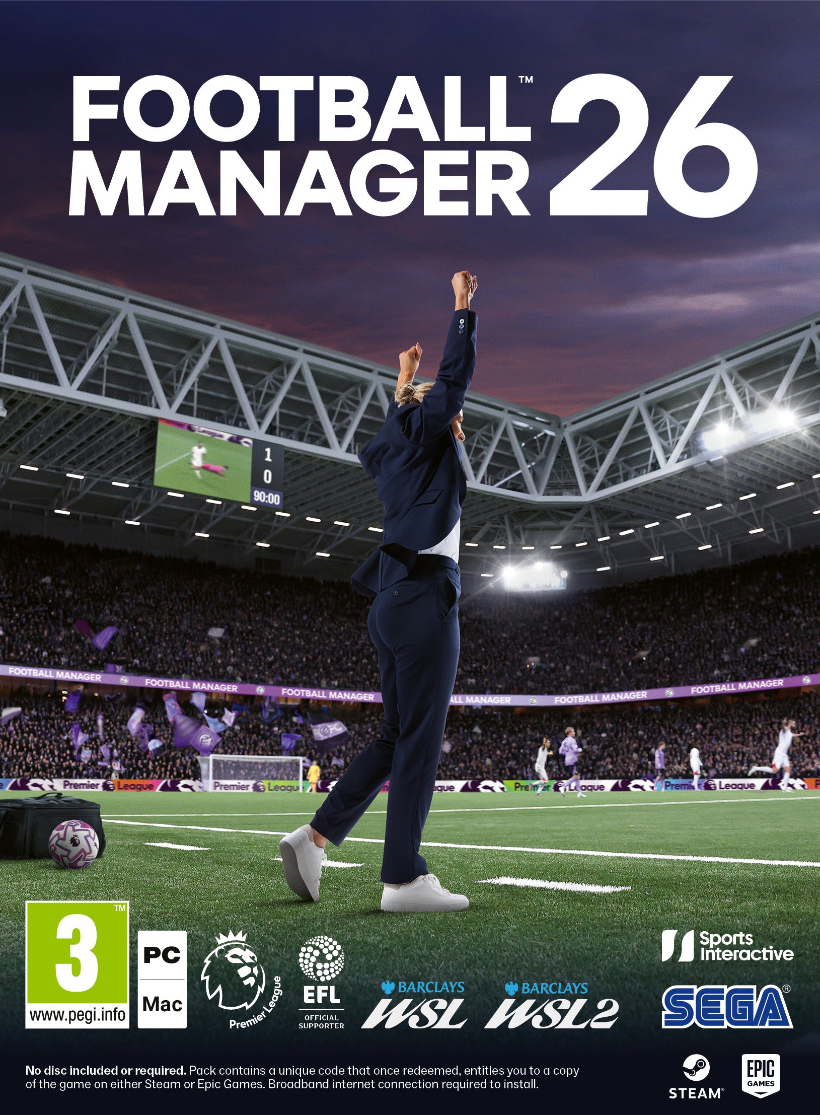 Football Manager 26 - PC - CODE IN BOX - Video Games by SEGA UK The Chelsea Gamer