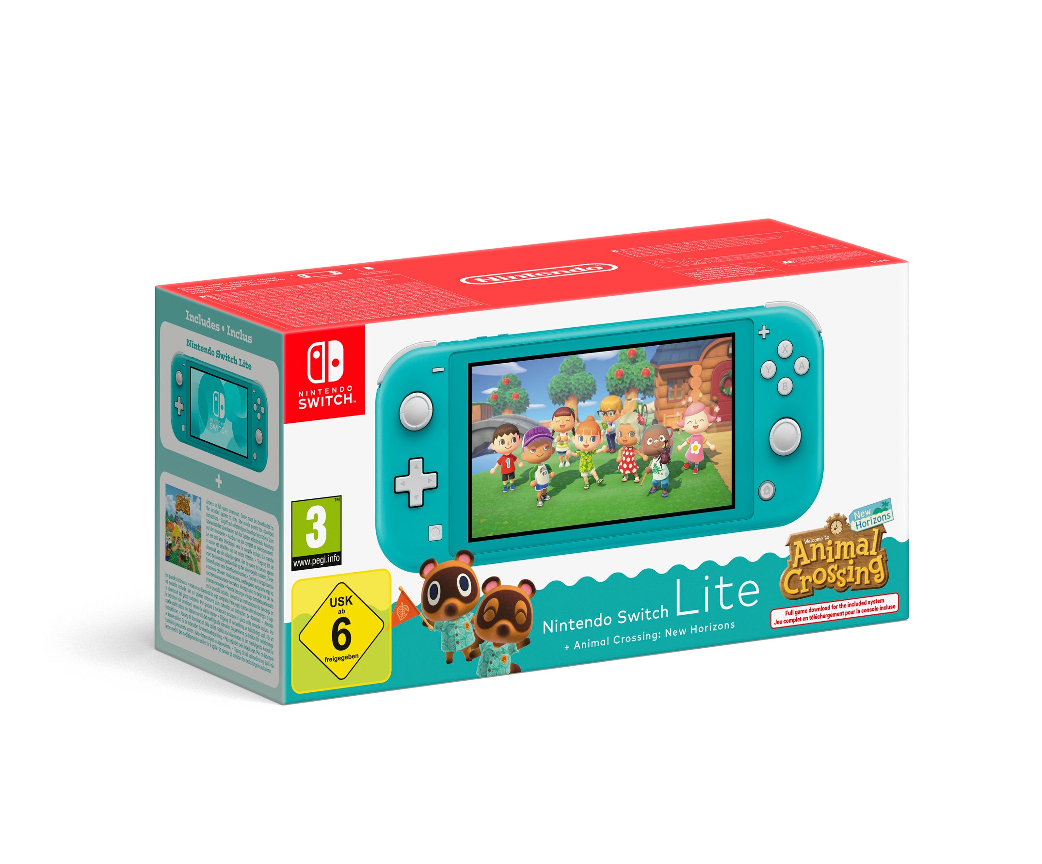 Nintendo Switch Lite (Turquoise) + Animal Crossing New Horizons - Console pack by Nintendo The Chelsea Gamer