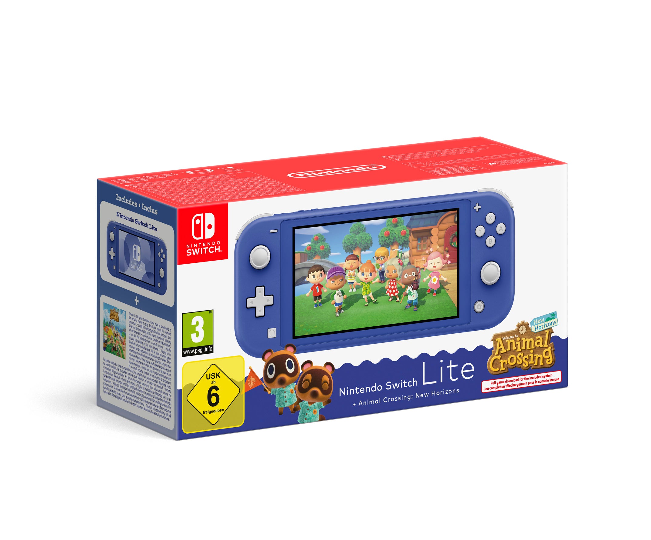 Nintendo Switch Lite (Blue) + Animal Crossing New Horizons - Console pack by Nintendo The Chelsea Gamer