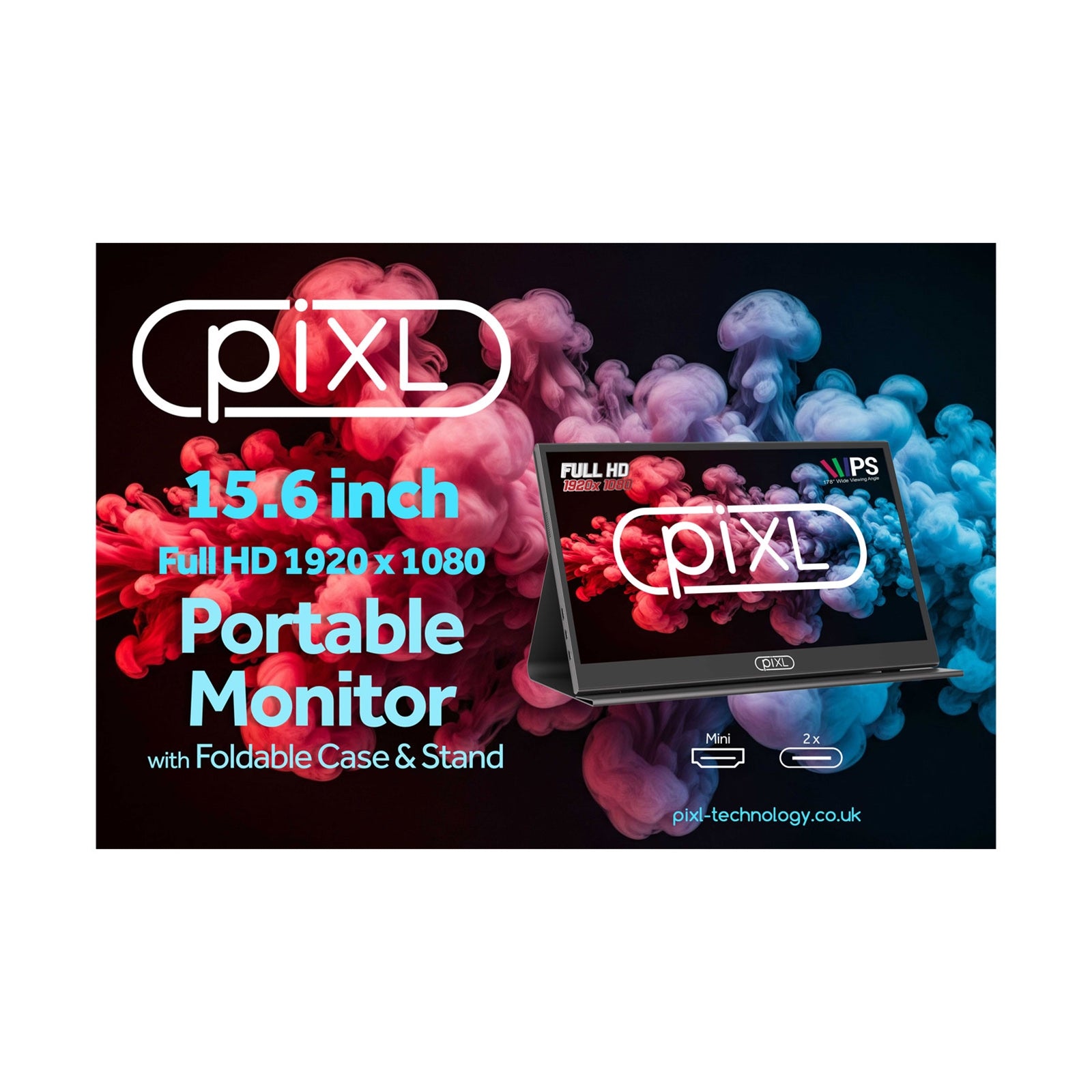 piXL PM156C 15.6 Inch Full HD 60Hz IPS Portable Monitor - Monitor by piXL The Chelsea Gamer