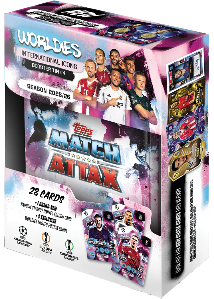 Topps - Match Attax 25/26 Collection - Booster Tin #4 - International Icons - Merchandise by Topps The Chelsea Gamer