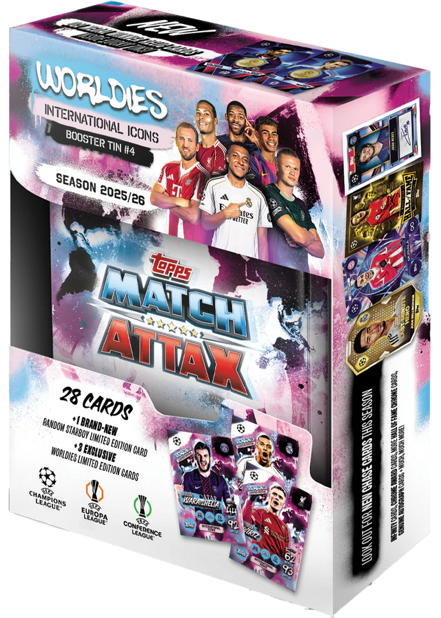 Topps - Match Attax 25/26 Collection - Booster Tin #4 - International Icons - Merchandise by Topps The Chelsea Gamer