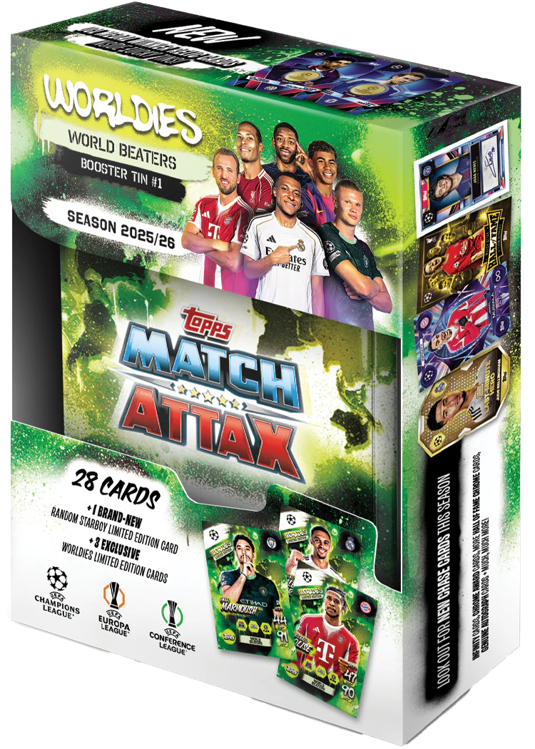 Topps - Match Attax 25/26 Collection - Booster Tin #1 - World Beaters - Merchandise by Topps The Chelsea Gamer