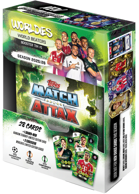 Topps - Match Attax 25/26 Collection - Booster Tin #1 - World Beaters - Merchandise by Topps The Chelsea Gamer