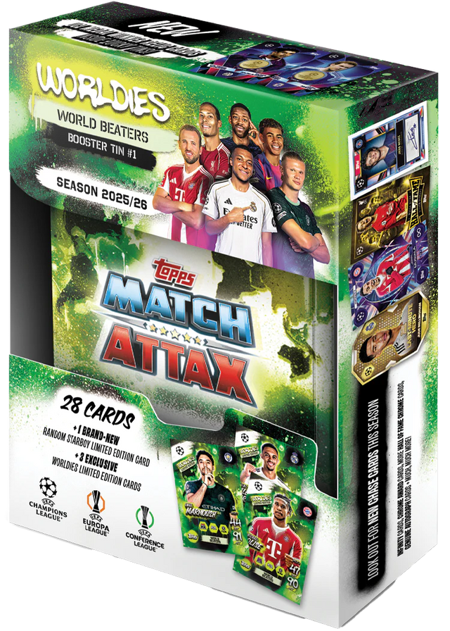 Topps - Match Attax 25/26 Collection - Booster Tin #1 - World Beaters - Merchandise by Topps The Chelsea Gamer