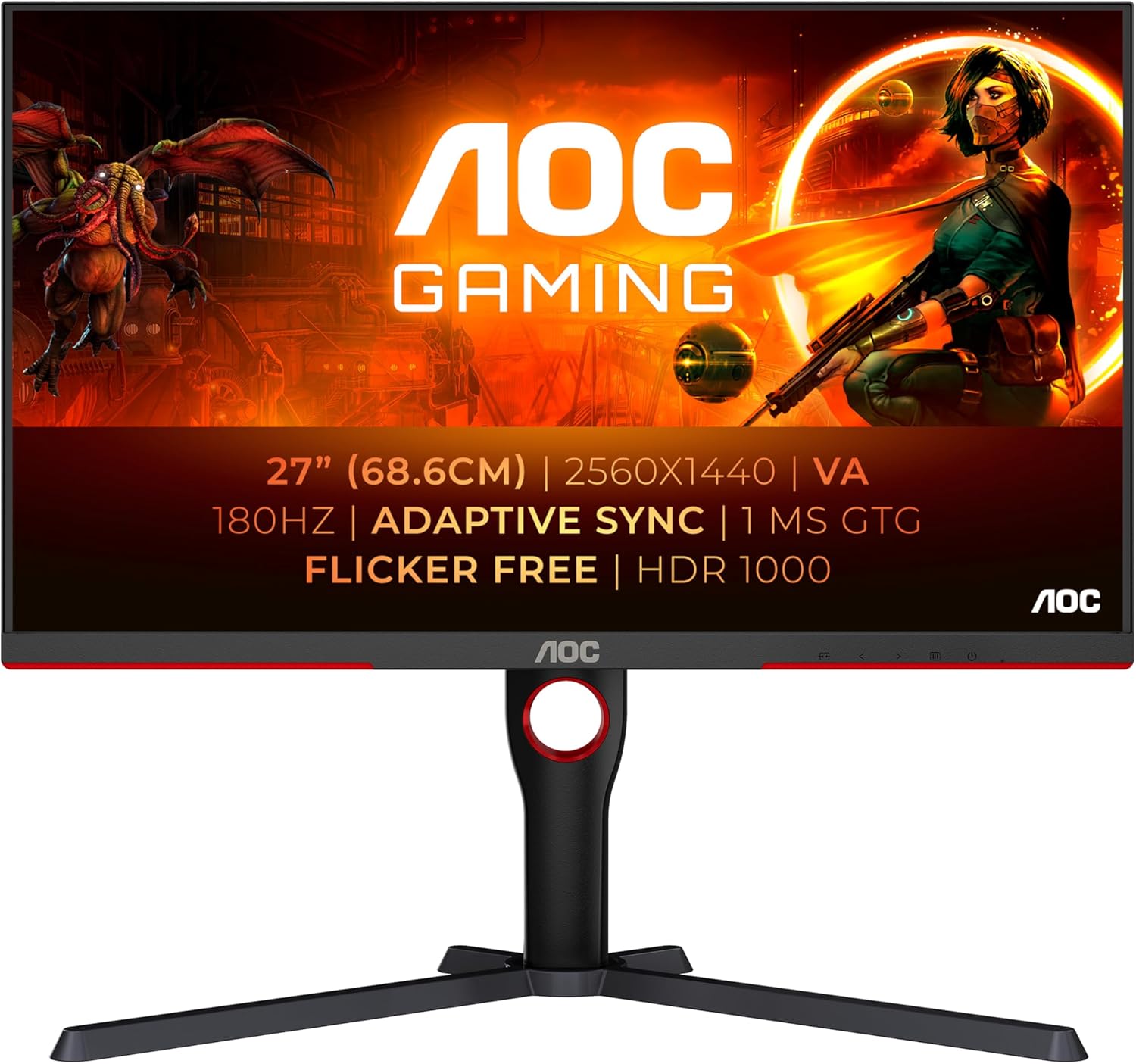 AOC Gaming Q27G3XMN - 27 Inch QHD Monitor - Monitor by AOC The Chelsea Gamer