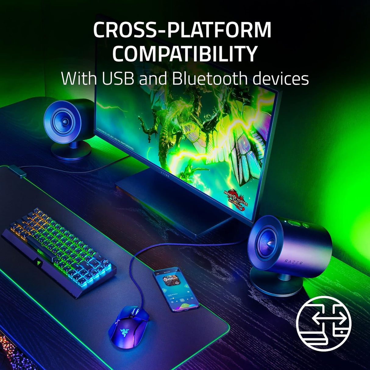 Razer Nommo V2 Full-Range 2.1 PC Gaming Speakers with Wired Subwoofer - Audio by Razer The Chelsea Gamer