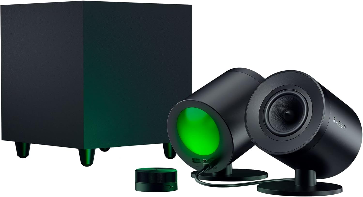 Razer Nommo V2 Pro - Full-Range 2.1 PC Gaming Speakers with Wireless Subwoofer - Audio by Razer The Chelsea Gamer