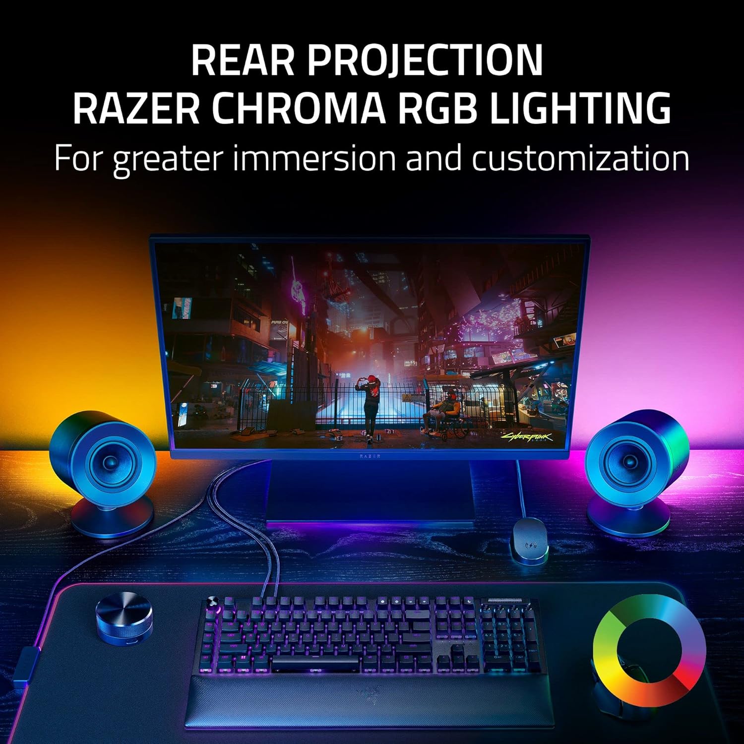 Razer Nommo V2 Pro - Full-Range 2.1 PC Gaming Speakers with Wireless Subwoofer - Audio by Razer The Chelsea Gamer