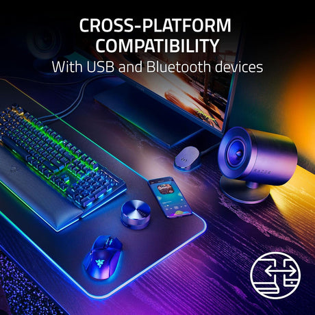 Razer Nommo V2 Pro - Full-Range 2.1 PC Gaming Speakers with Wireless Subwoofer - Audio by Razer The Chelsea Gamer
