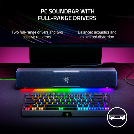 Razer Leviathan V2 X - PC Gaming Soundbar - Audio by Razer The Chelsea Gamer