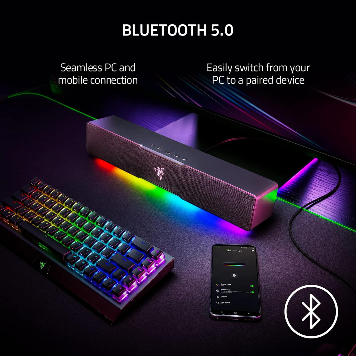 Razer Leviathan V2 X - PC Gaming Soundbar - Audio by Razer The Chelsea Gamer