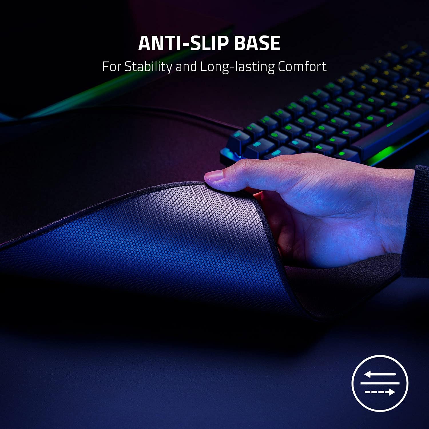 Razer Strider - Hybrid Mouse Mat - XXL - Black - Surface by Razer The Chelsea Gamer