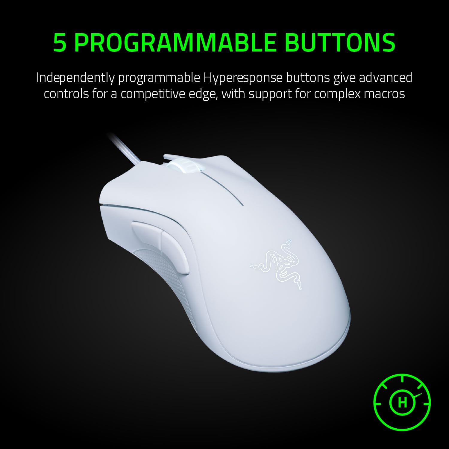 Razer DeathAdder Essential Mouse - White - Mice by Razer The Chelsea Gamer