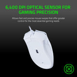 Razer DeathAdder Essential Mouse - White - Mice by Razer The Chelsea Gamer