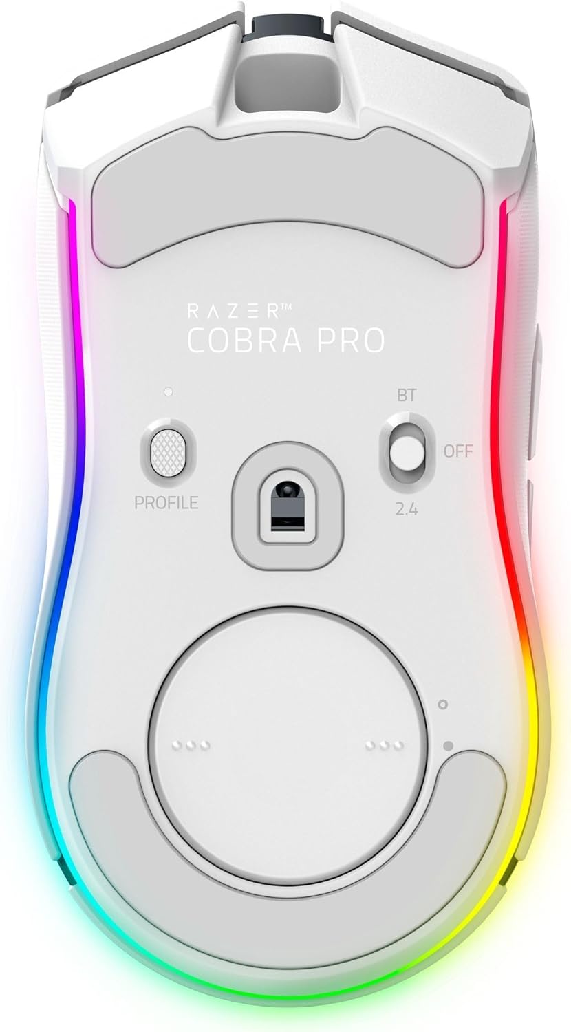 Razer Cobra Pro - Wireless Gaming Mouse - White - Mice by Razer The Chelsea Gamer