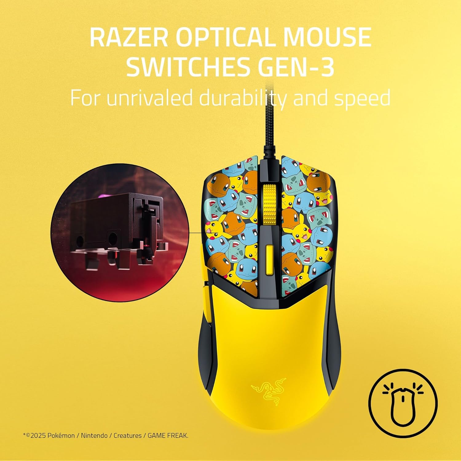 Razer Cobra - Wired Gaming Mouse - Pokémon Edition - Mice by Razer The Chelsea Gamer