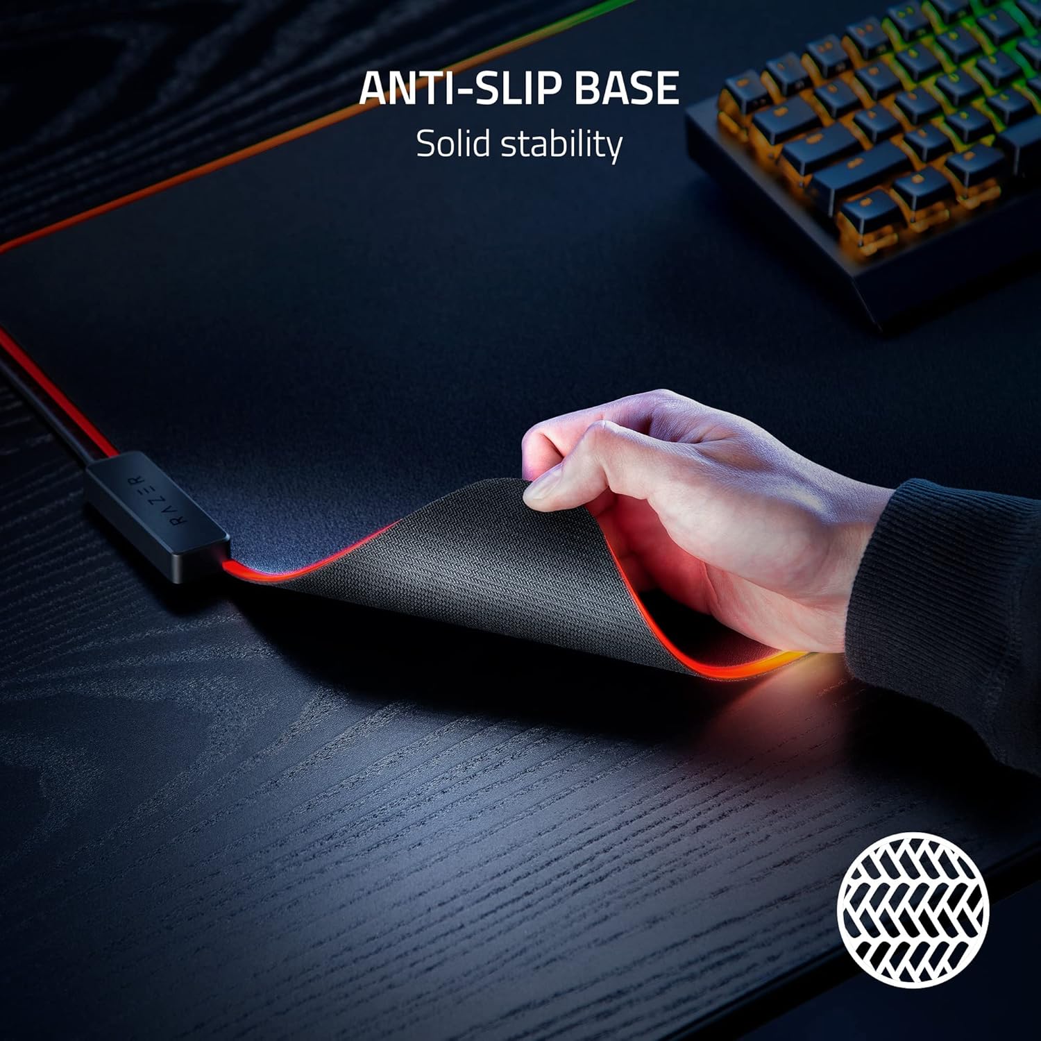 Razer Strider Chroma - Hybrid Mouse Mat - XL - Black - Surface by Razer The Chelsea Gamer