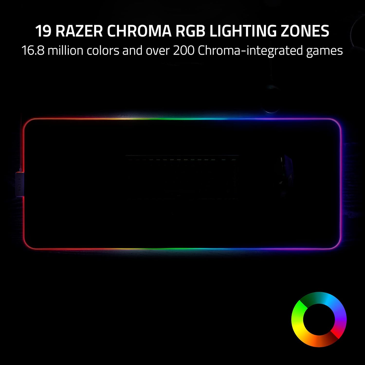 Razer Strider Chroma - Hybrid Mouse Mat - XL - Black - Surface by Razer The Chelsea Gamer