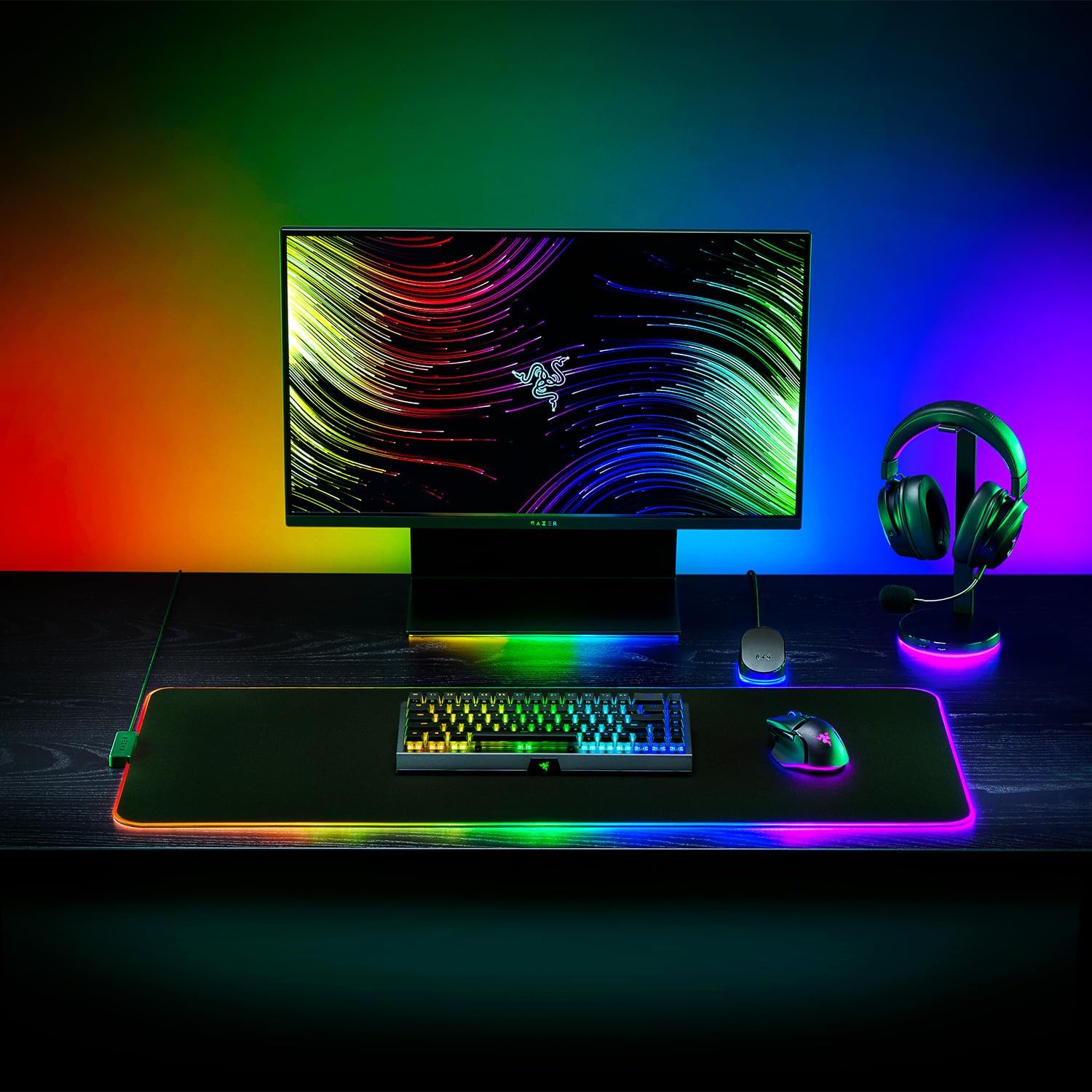 Razer Strider Chroma - Hybrid Mouse Mat - XL - Black - Surface by Razer The Chelsea Gamer