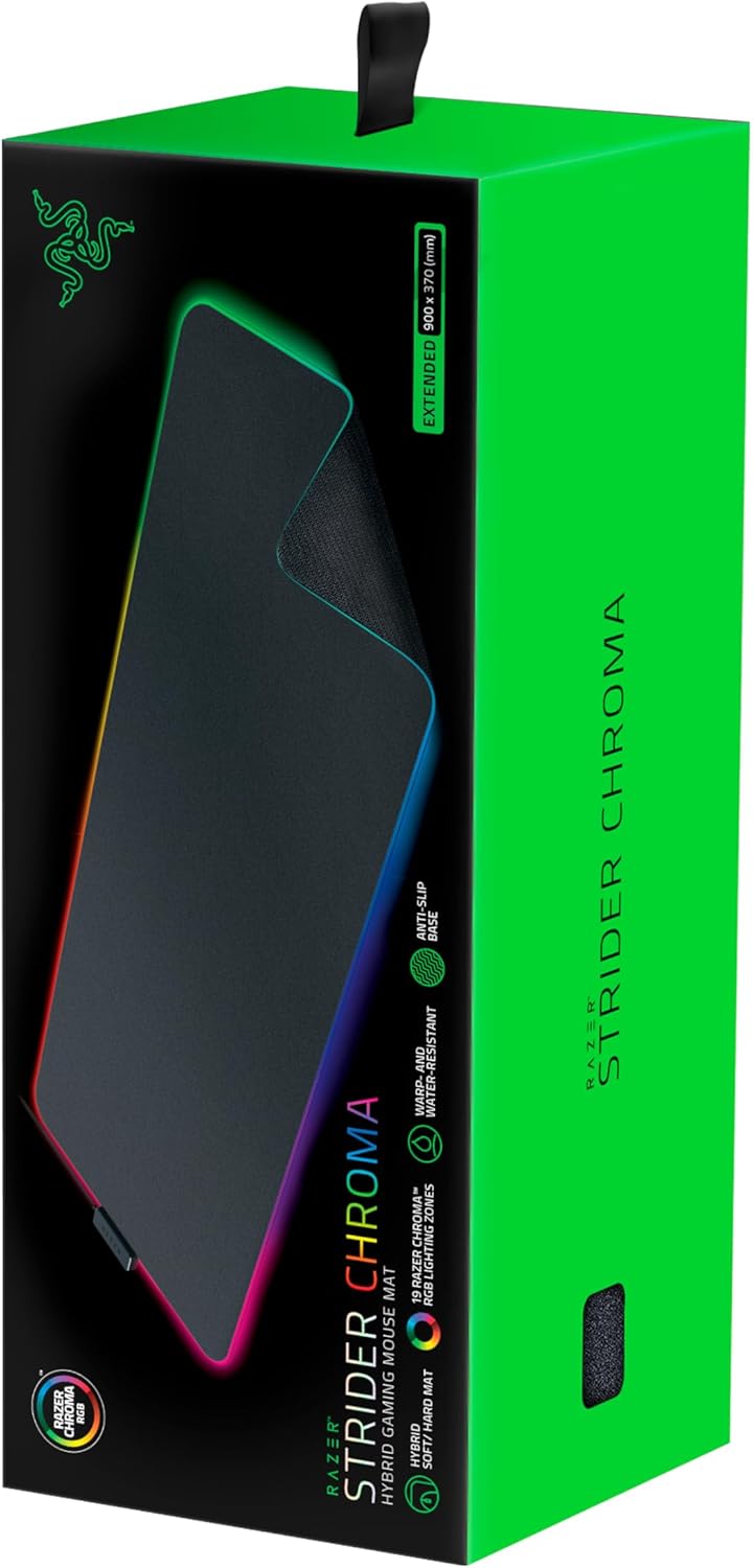 Razer Strider Chroma - Hybrid Mouse Mat - XL - Black - Surface by Razer The Chelsea Gamer