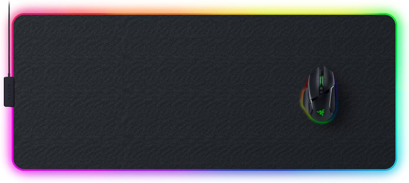 Razer Strider Chroma - Hybrid Mouse Mat - XL - Black - Surface by Razer The Chelsea Gamer
