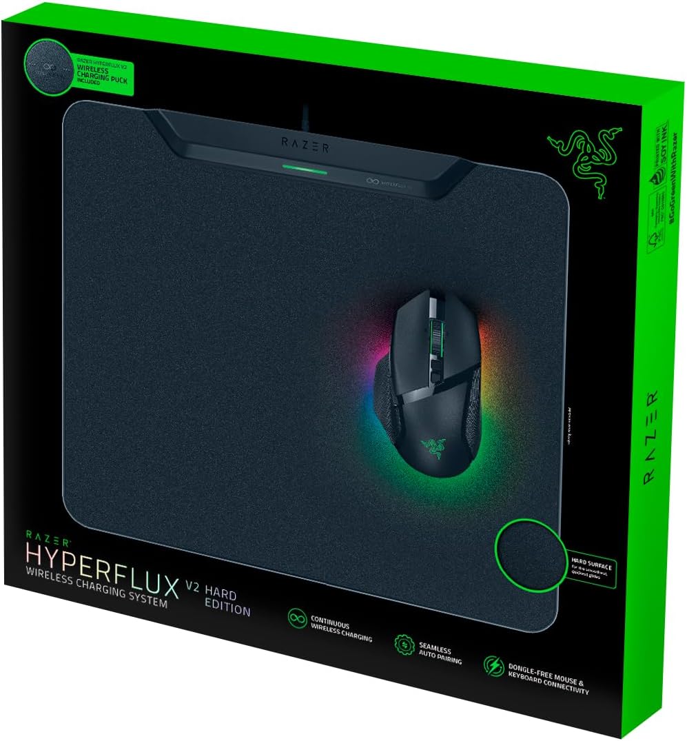 Razer HyperFlux V2 Wireless Charging System - Hard Surface - Surface by Razer The Chelsea Gamer