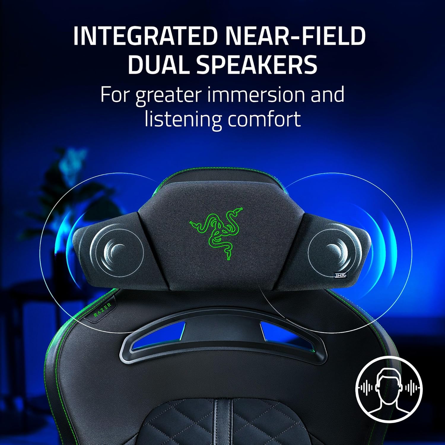 Razer Clio - Wireless Speaker Head Cushion - Audio by Razer The Chelsea Gamer
