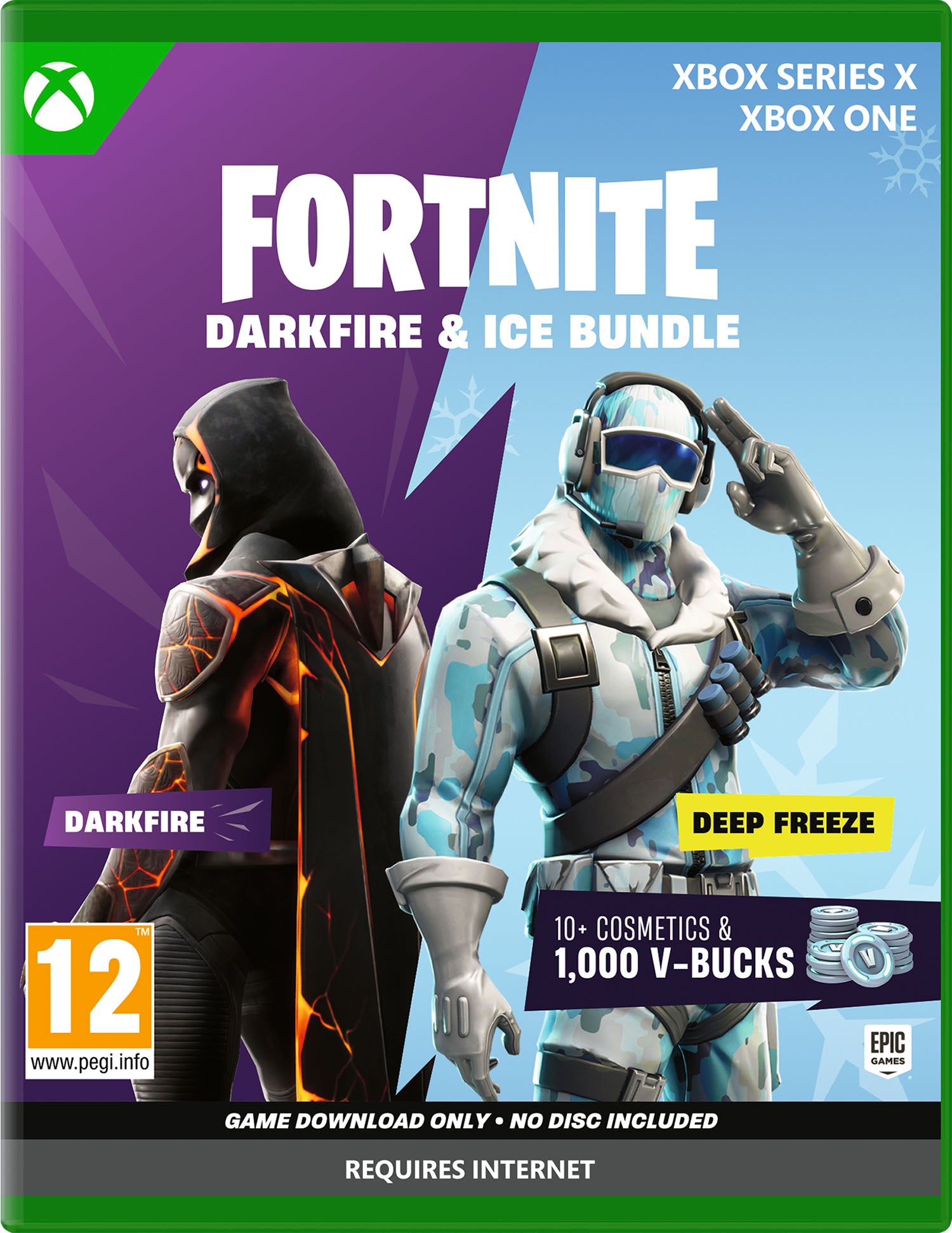 Fortnite – Darkfire & Ice Bundle - Xbox - CODE IN BOX - Video Games by U&I The Chelsea Gamer