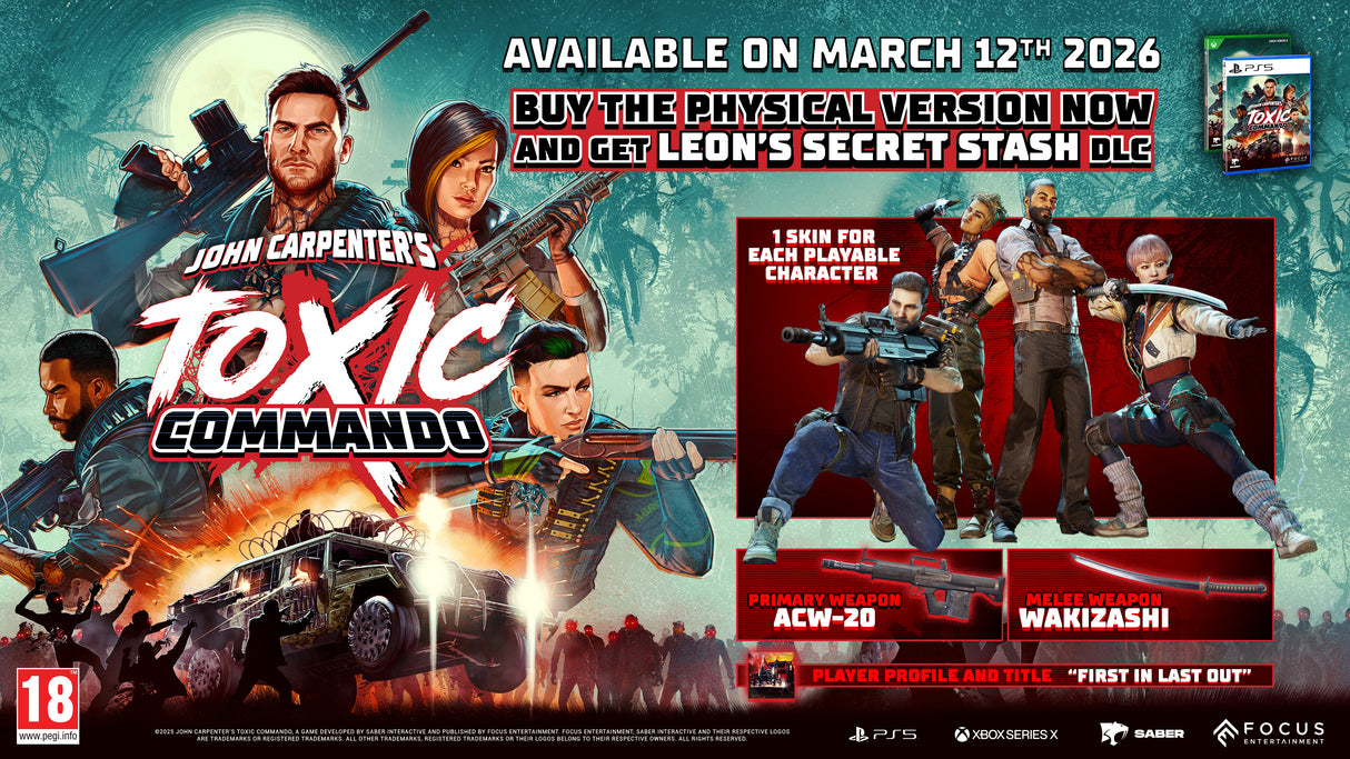John Carpenter’s Toxic Commando - PlayStation 5 - Video Games by Focus Home Interactive The Chelsea Gamer