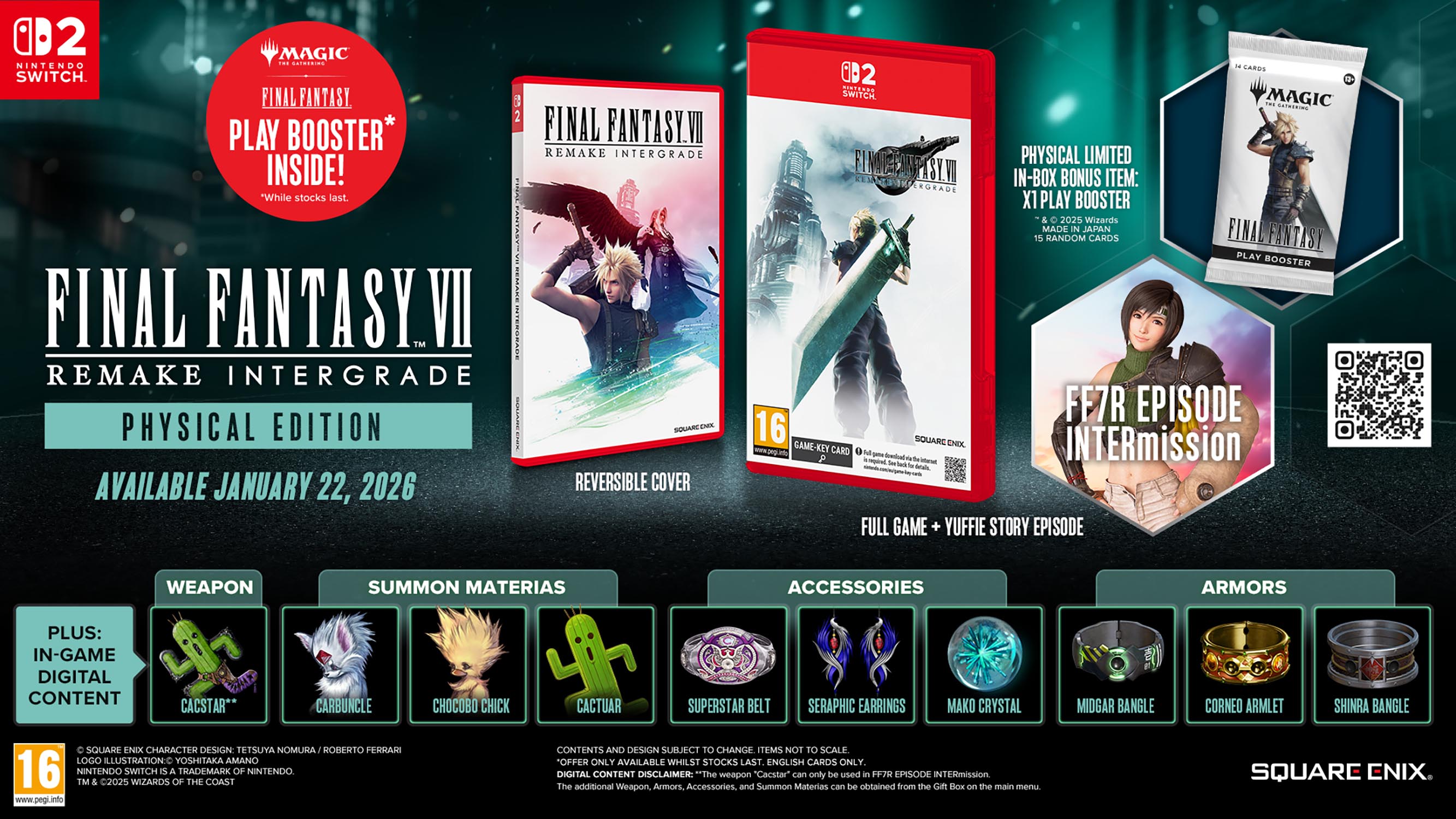 Final Fantasy VII Remake Intergrade Day One Edition - Nintendo Switch 2 - Video Games by Bandai Namco Entertainment The Chelsea Gamer