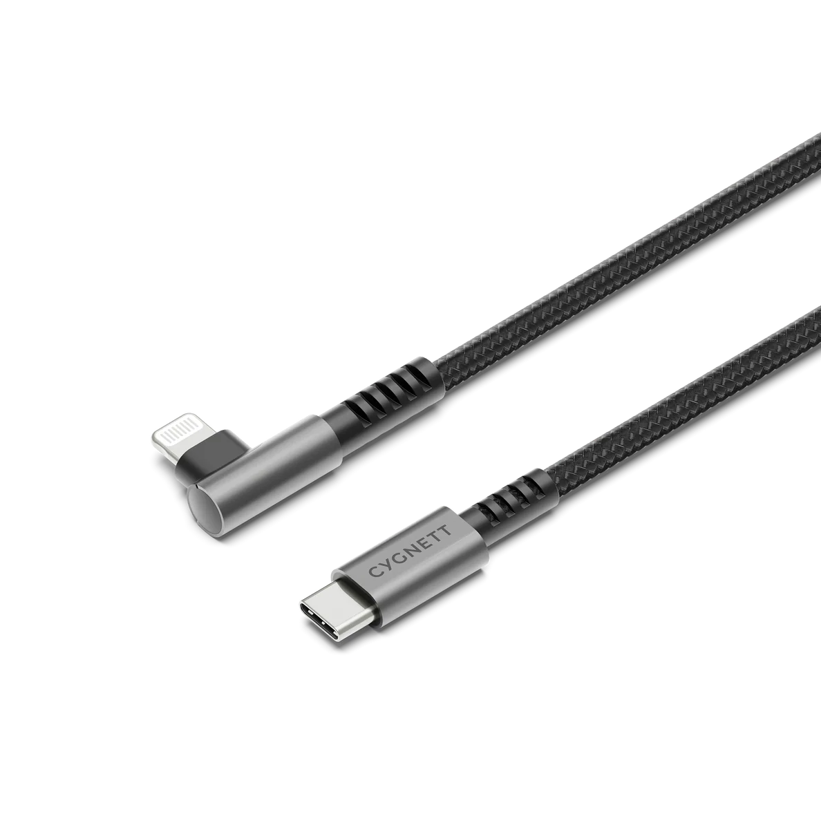 Cygnett - Unite -  Right Angle Lightning to USB-C Cable - 1M
