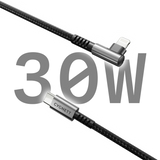 Cygnett - Unite -  Right Angle Lightning to USB-C Cable - 1M - Cables by Cygnett The Chelsea Gamer