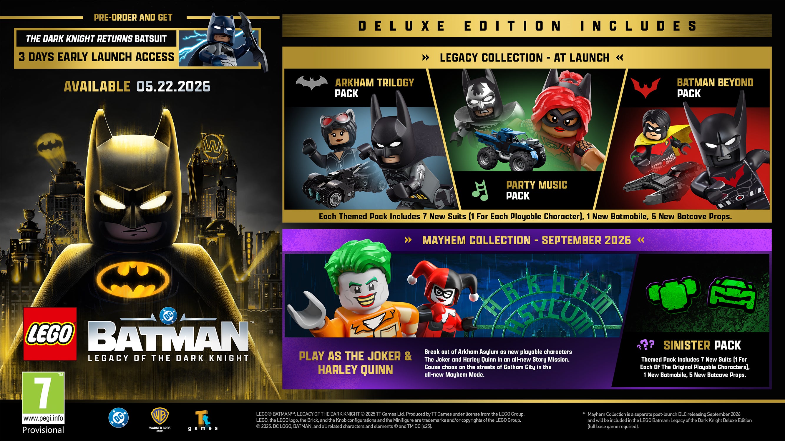 LEGO® Batman™: Legacy of The Dark Knight - Deluxe Edition - PlayStation 5 - Video Games by Warner Bros. Interactive Entertainment The Chelsea Gamer
