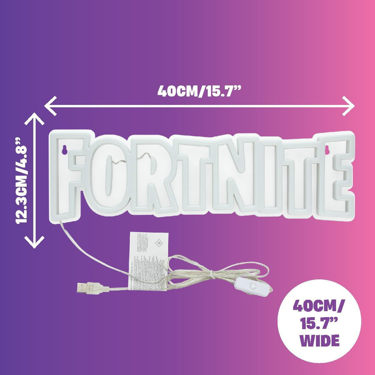 Fortnite Wall Mountable LED Neon Light - Paladone - Merchandise by Paladone The Chelsea Gamer